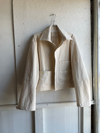 Cropped Work Jacket - Canvas