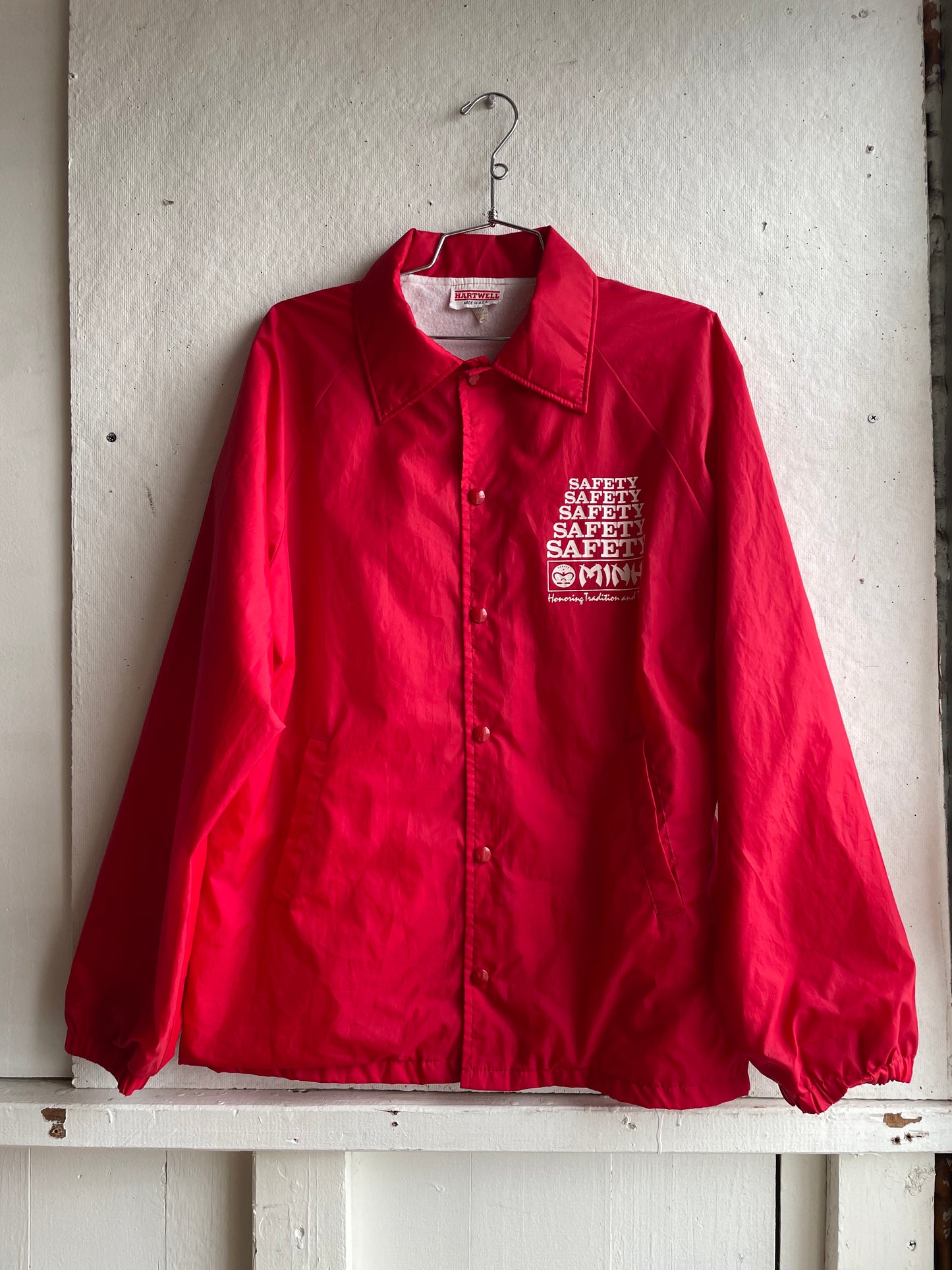 Vintage Red Safety Jacket